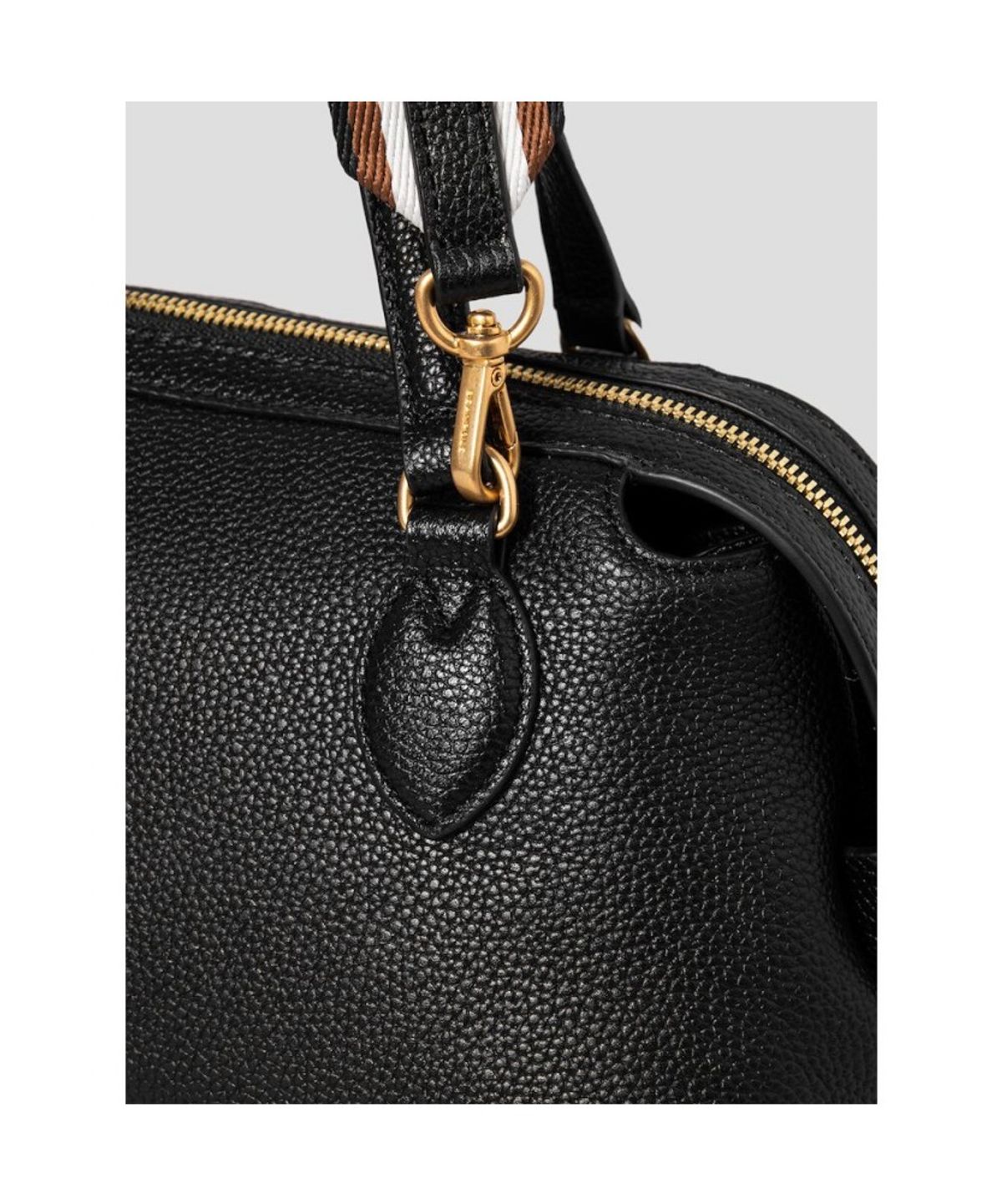 빈폴 액세서리(BEANPOLE ACCESSORY) 라비아 탑지퍼 스몰 토트백 - 블랙