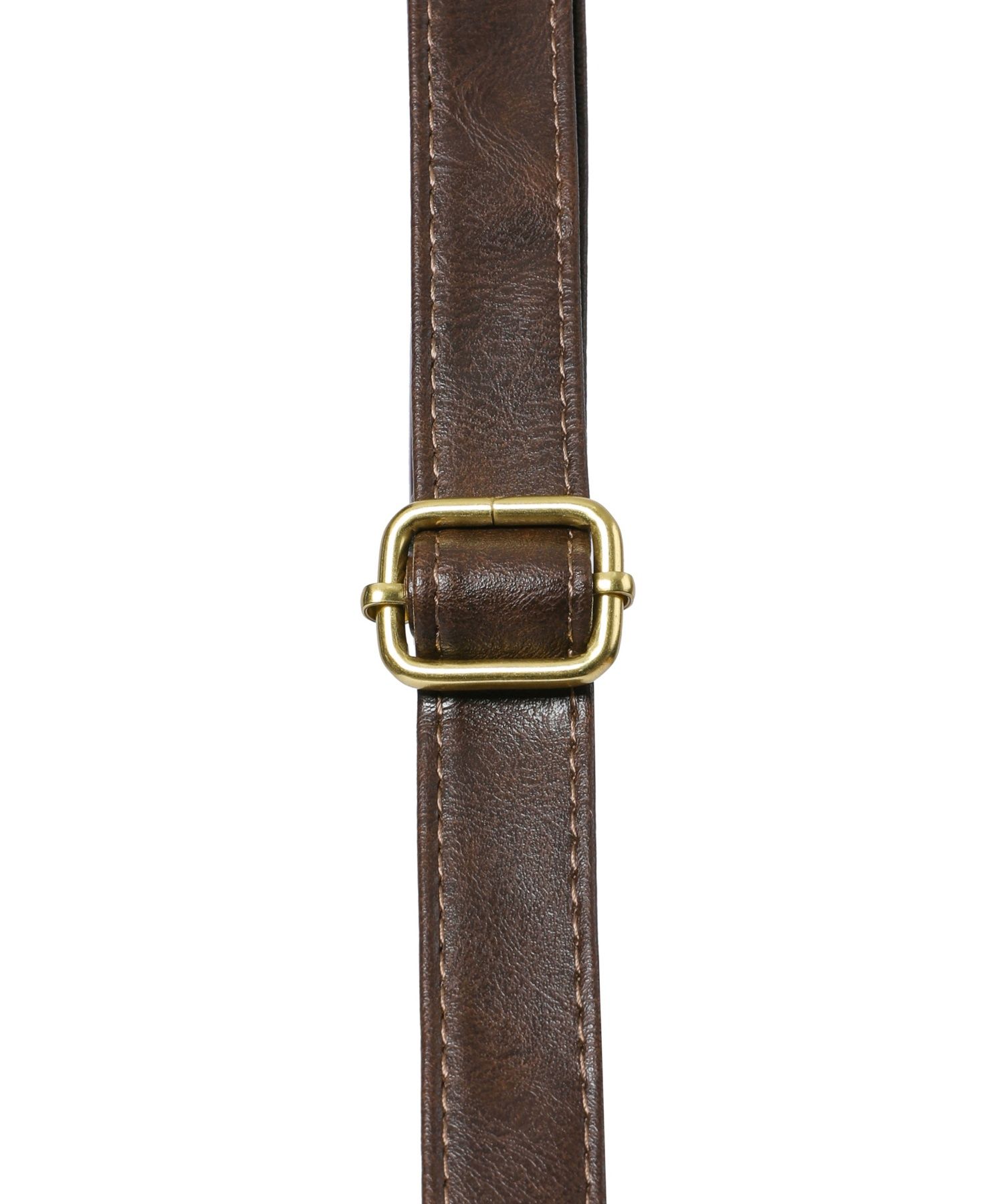 MUSINSA | MUCENT Merin Gold Line Leather Shoulder Bag Unisex