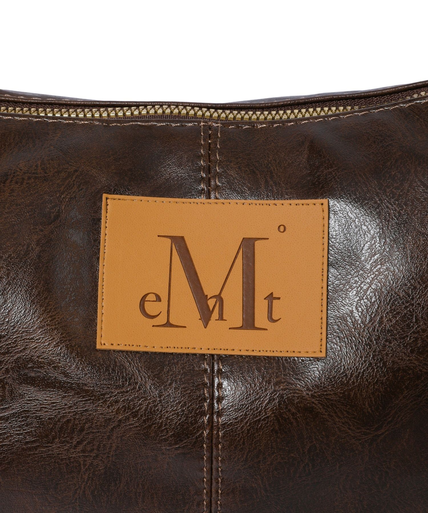 MUSINSA | MUCENT Merin Gold Line Leather Shoulder Bag Unisex