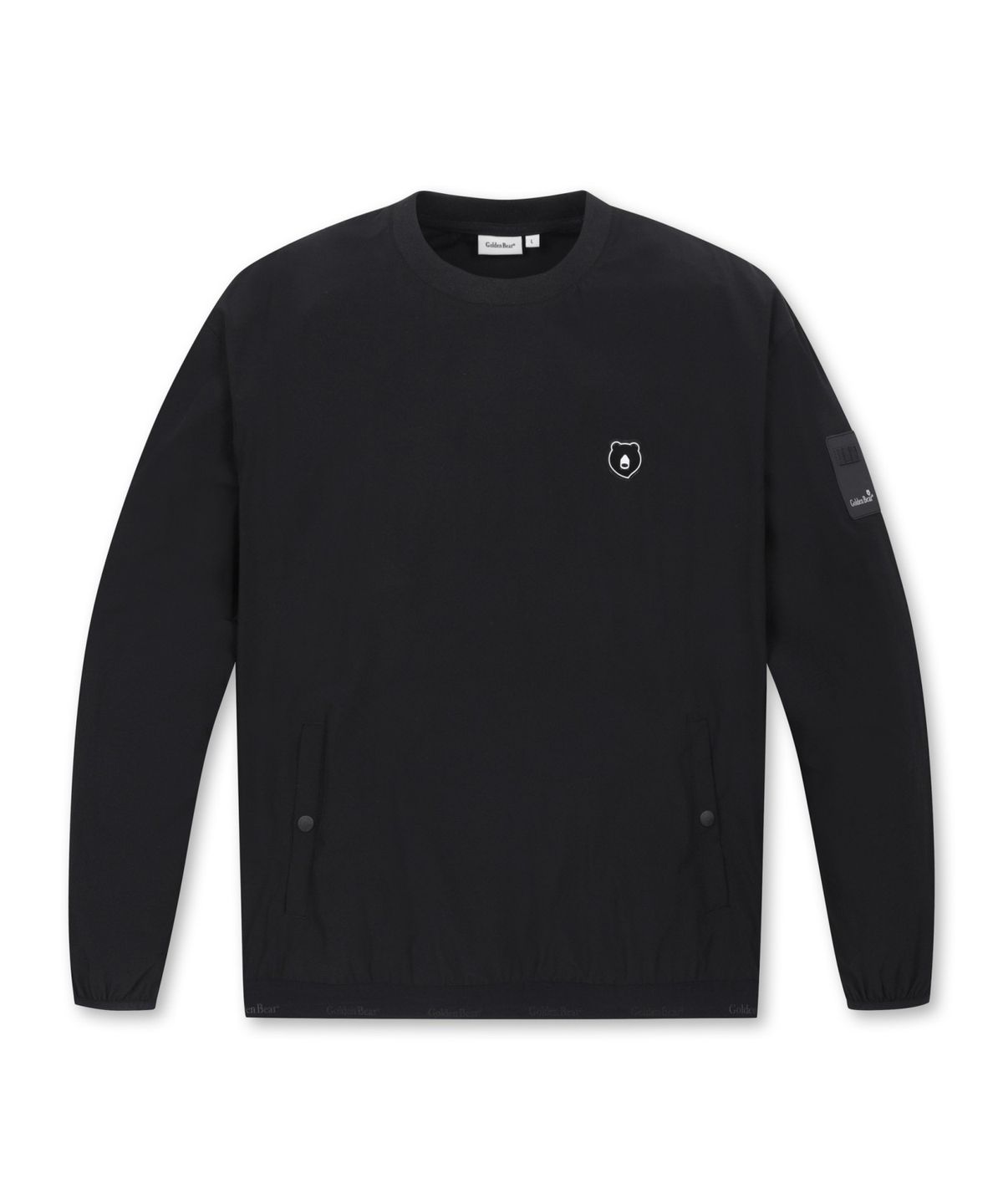 골든베어(GOLDEN BEAR) Stretchable Woven Long Sleeves Sweatshirt_G4TAM25131BKX
