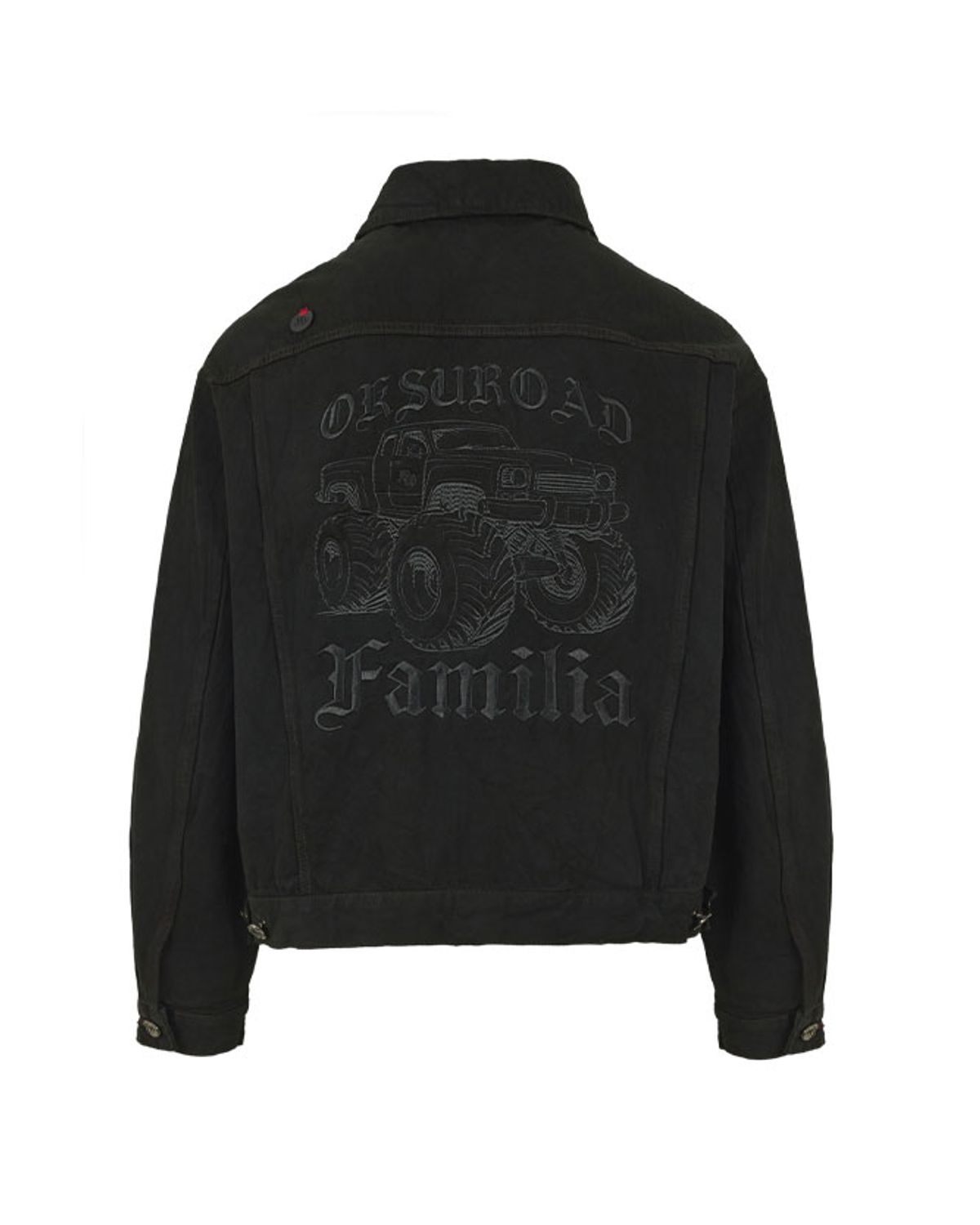 뭉(MWOONG) Oksuroad Washed Black Denim Trucker Jacket