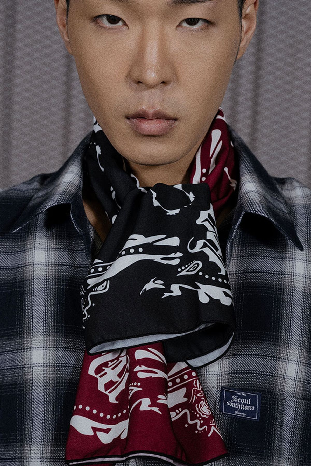 뭉(MWOONG) Double Bandana Silk Scarf
