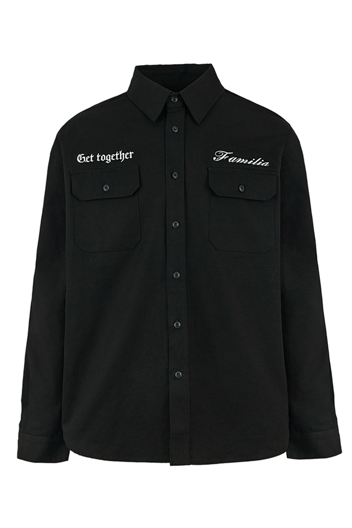 뭉(MWOONG) Familia My Life Work Shirts(BLACK)