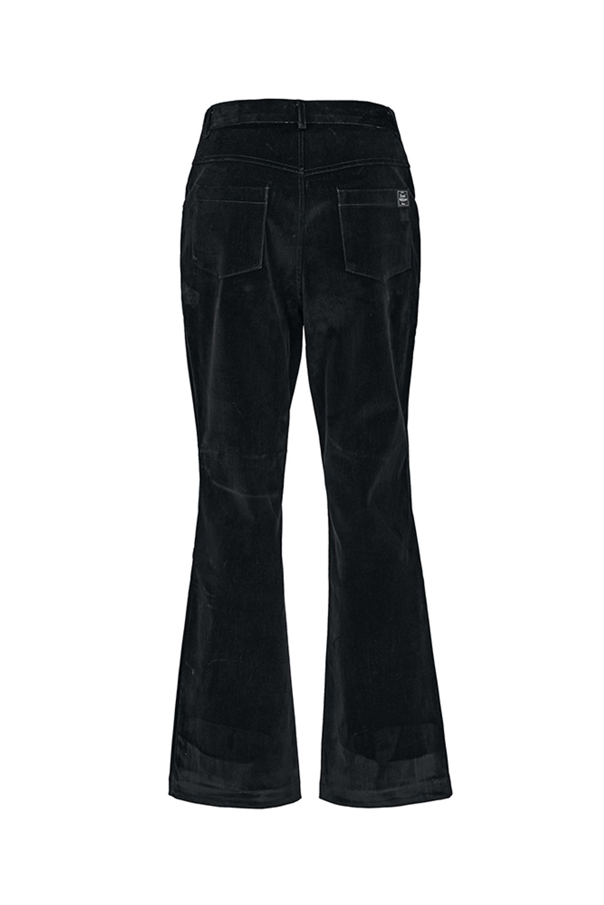 뭉(MWOONG) Velvet Denim Flared-fit Pants(BLACK)