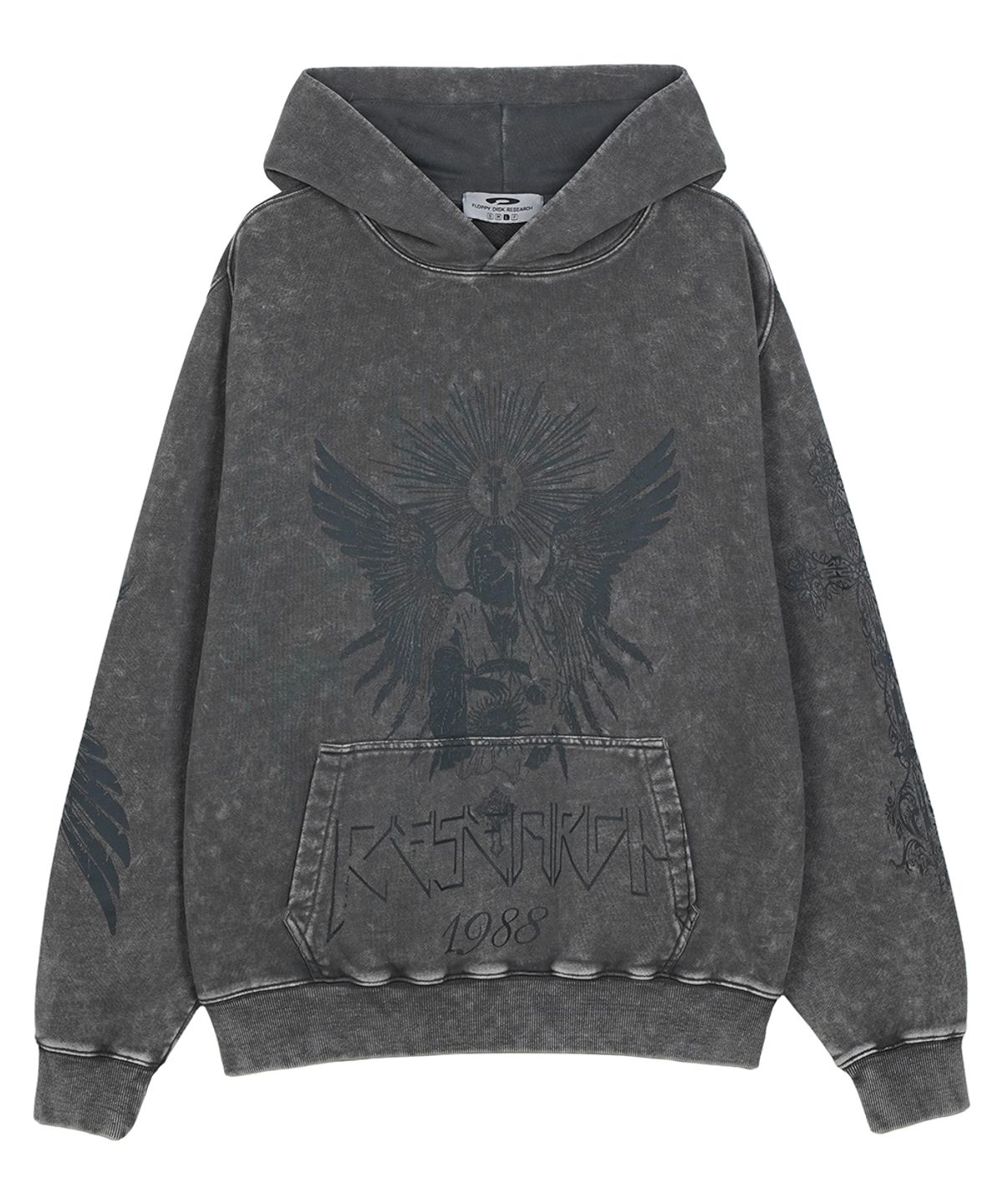 에프디알(FDR) Marble Sulfur Washed San Chris Hoodie Gray