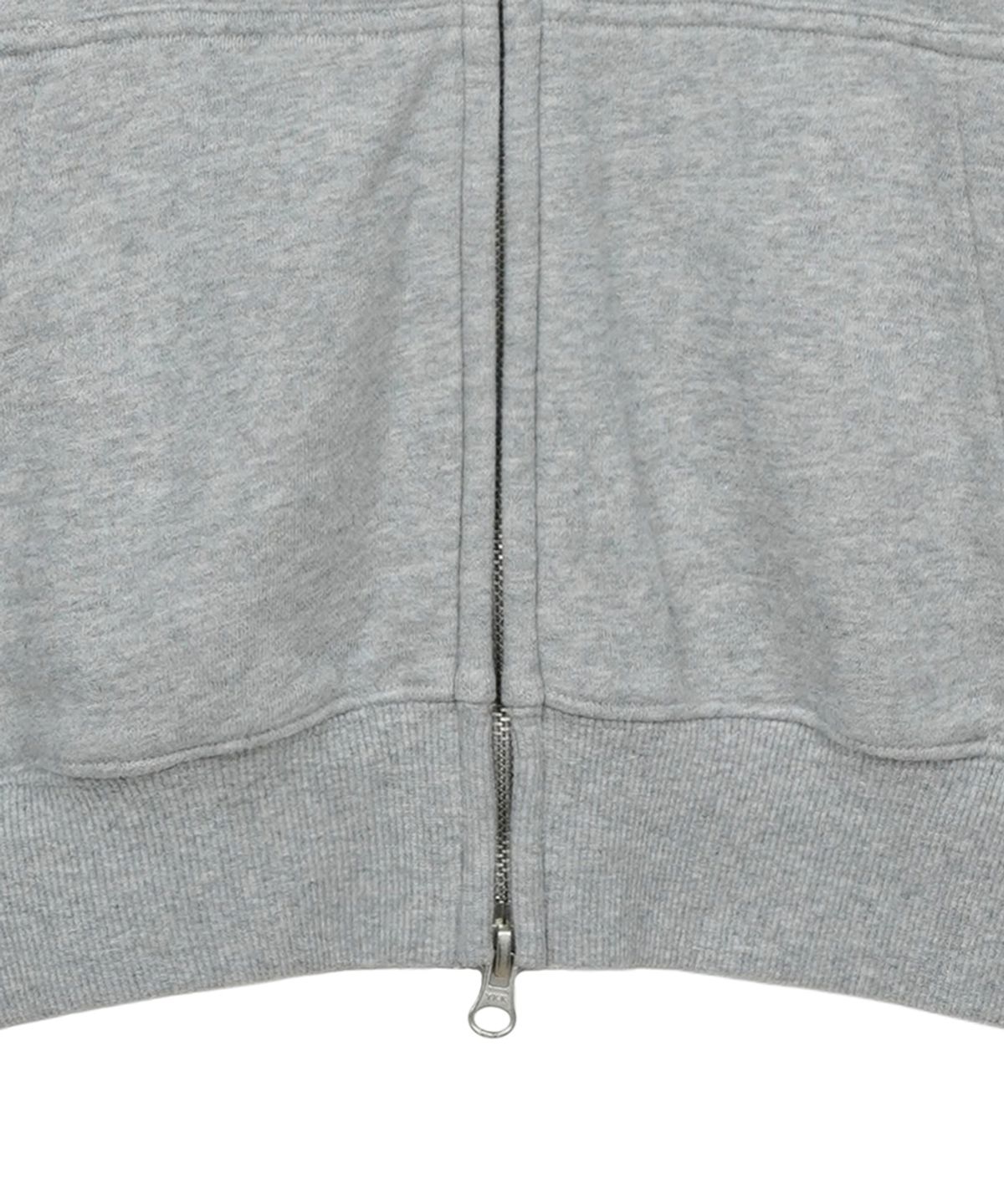 에프디알(FDR) Disk Logo Denim Applique Zip-Up M.Gray