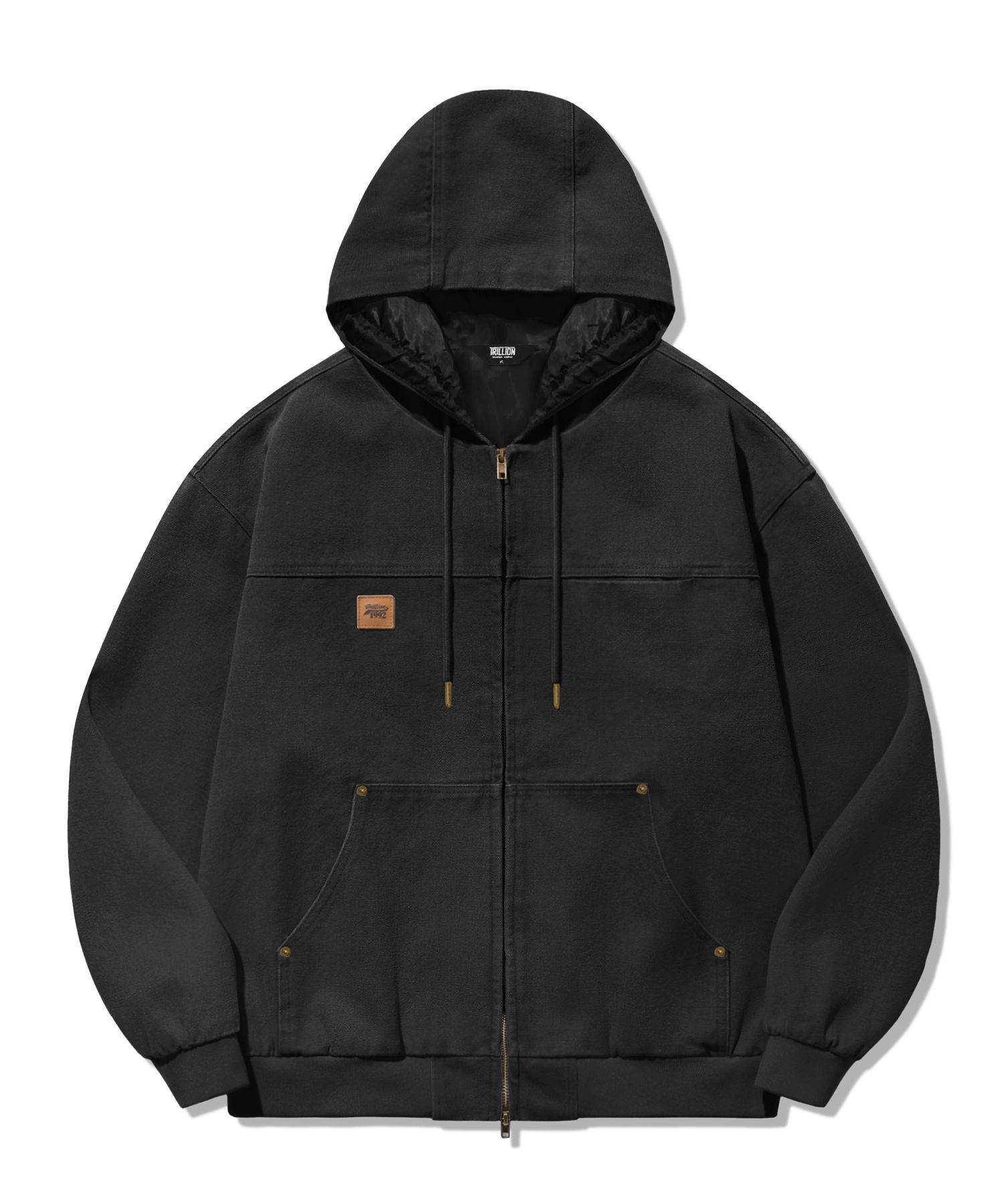 パーカー・フーディ TRILLION Vintage Washing Canvas Work Hood Zip Up 5JH481 MUSINSA | TRILLION Vintage Washed Canvas Work Hooded Zip-Up