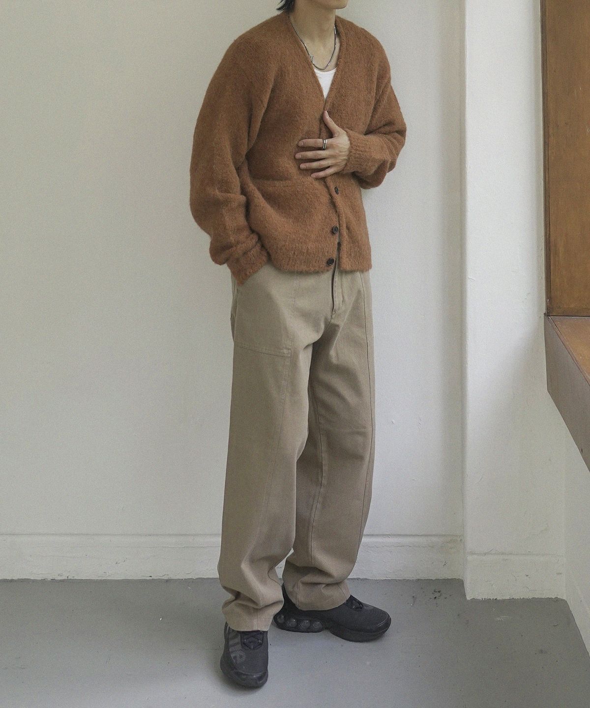 시도(SIIIIDO) RIPELY ALPACA HAIRY CARDIGAN #1