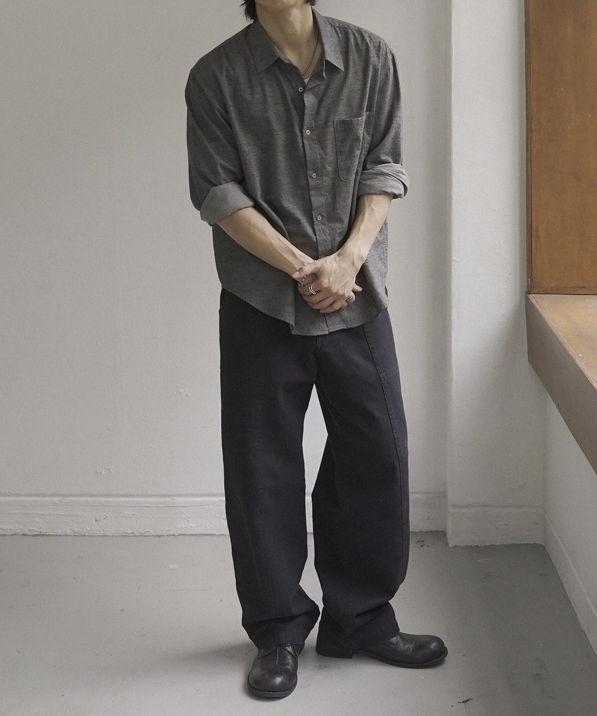 시도(SIIIIDO) LEO SPOTTED ONE POCKET SHIRT(JAPAN FABRIC)