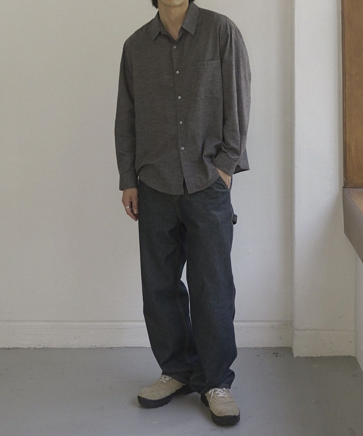 시도(SIIIIDO) LEO SPOTTED ONE POCKET SHIRT(JAPAN FABRIC)