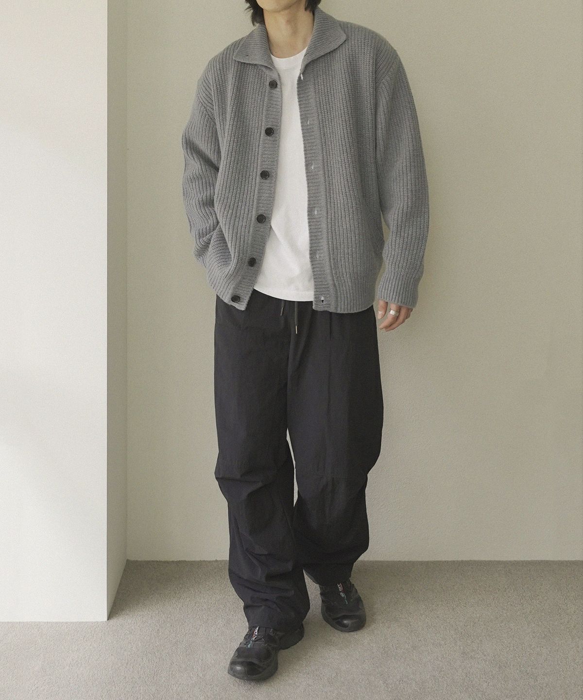 시도(SIIIIDO) HERMANN HEAVY YAK WOOL COLLAR CARDIGAN #1