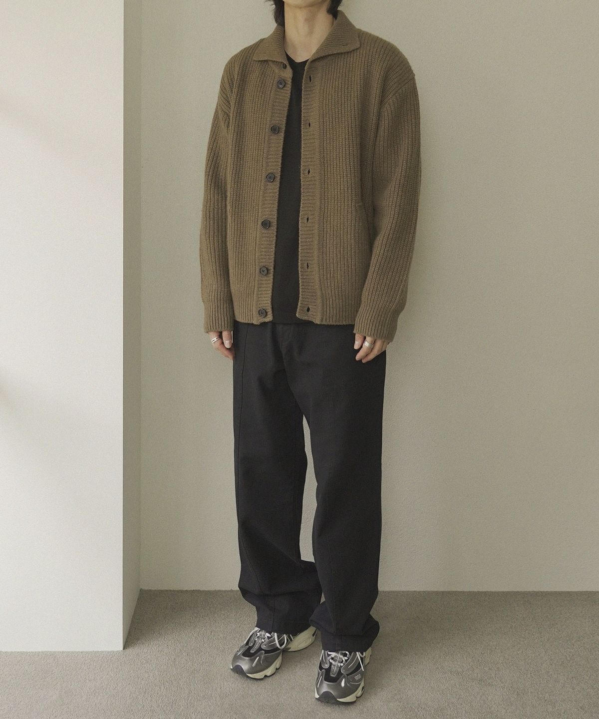 시도(SIIIIDO) HERMANN HEAVY YAK WOOL COLLAR CARDIGAN #2