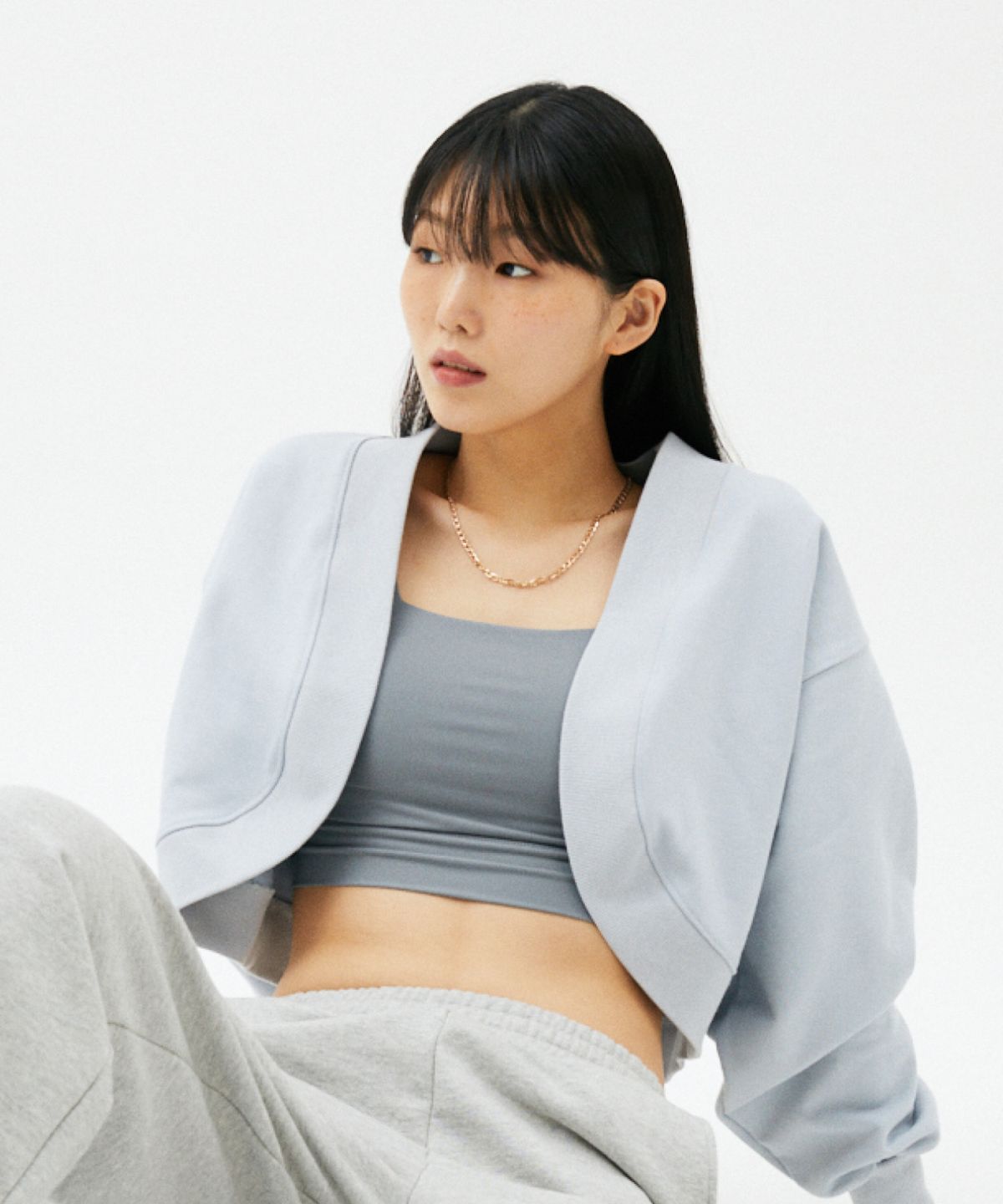 에디터블 시나리오(EDITABLE SCENARIO) ES 테리 가디건 [애쉬 블루]