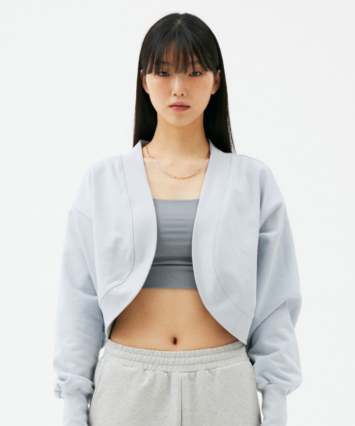 에디터블 시나리오(EDITABLE SCENARIO) ES 테리 가디건 [애쉬 블루]