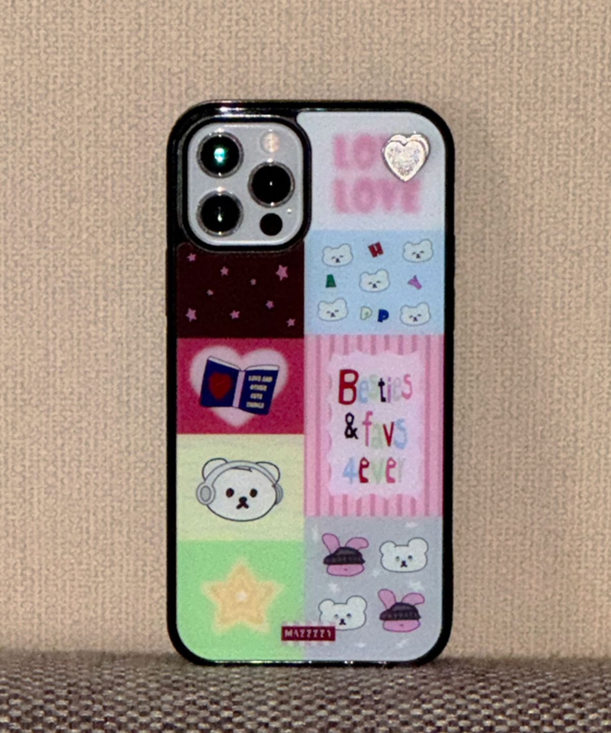 마찌(MAZZZZY) [Love Tag_Magsafe] favs4ever Patchwork glass case