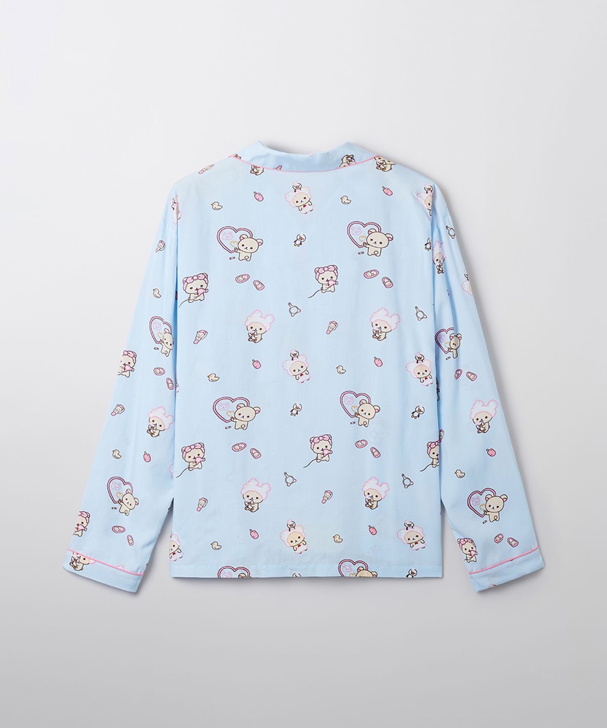 스파오(SPAO) [리락쿠마] 쿠마들의 자유시간 긴팔 파자마(LIGHT BLUE)_SPPPF23U05