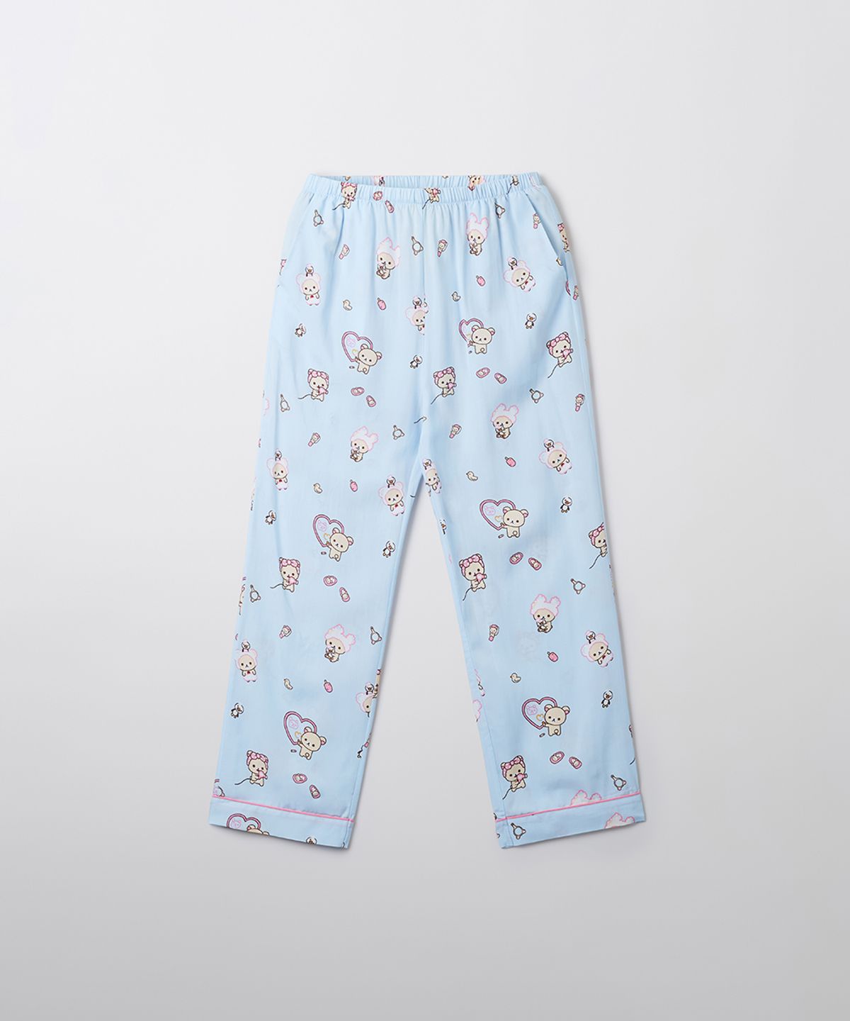 스파오(SPAO) [리락쿠마] 쿠마들의 자유시간 긴팔 파자마(LIGHT BLUE)_SPPPF23U05