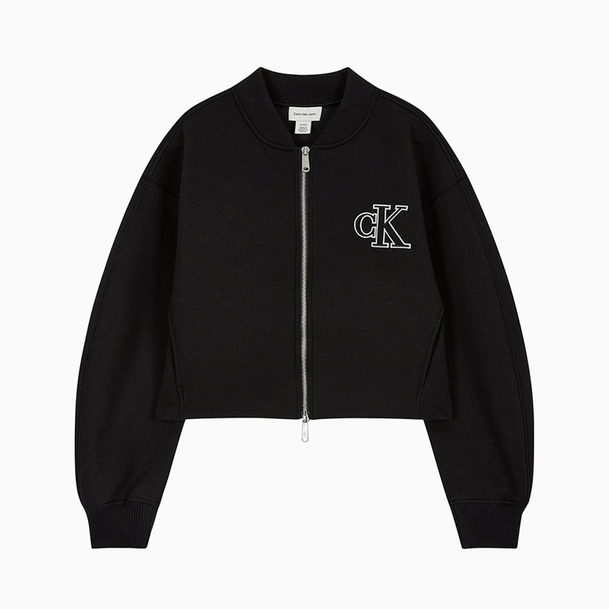 캘빈클라인 진(CALVIN KLEIN JEANS) 여성 오버사이즈 스쿠바 집 보머 자켓 47AB508 UB1