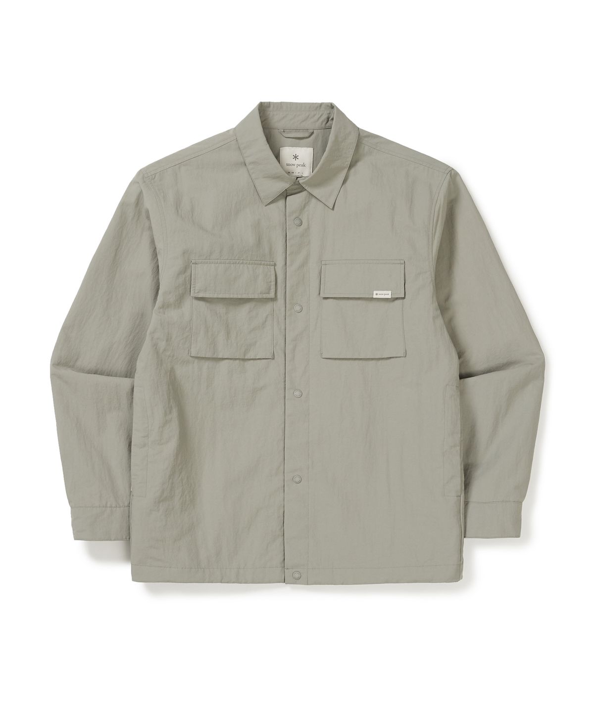 스노우피크 어패럴(SNOWPEAK APPAREL) 캠플 셔츠 자켓 (S25SMCSH10) Fog Gray