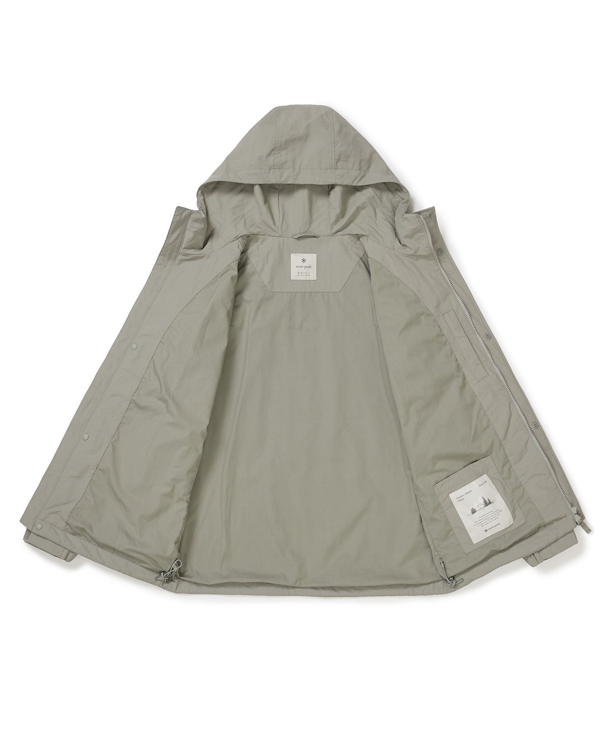 스노우피크 어패럴(SNOWPEAK APPAREL) 캠플 유틸리티 바람막이 (S25SMCWB10) Fog Gray