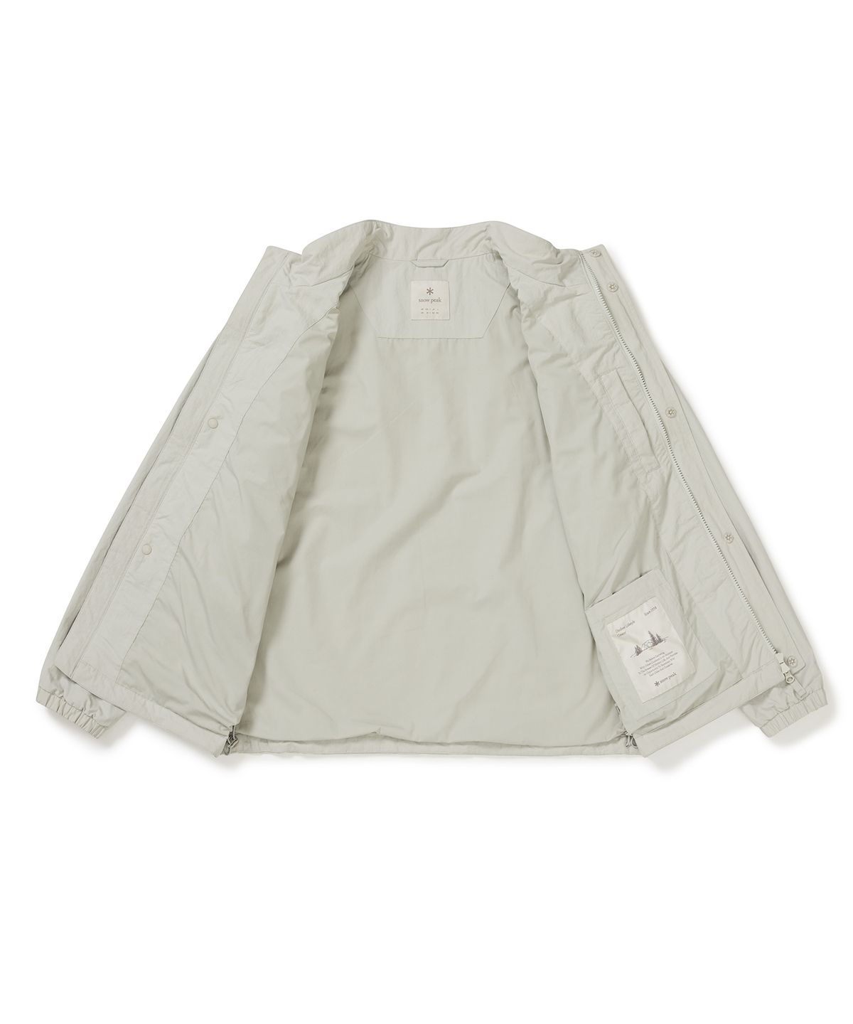 스노우피크 어패럴(SNOWPEAK APPAREL) 캠플 스탠드넥 바람막이 (S25SMCWB12) Light Beige
