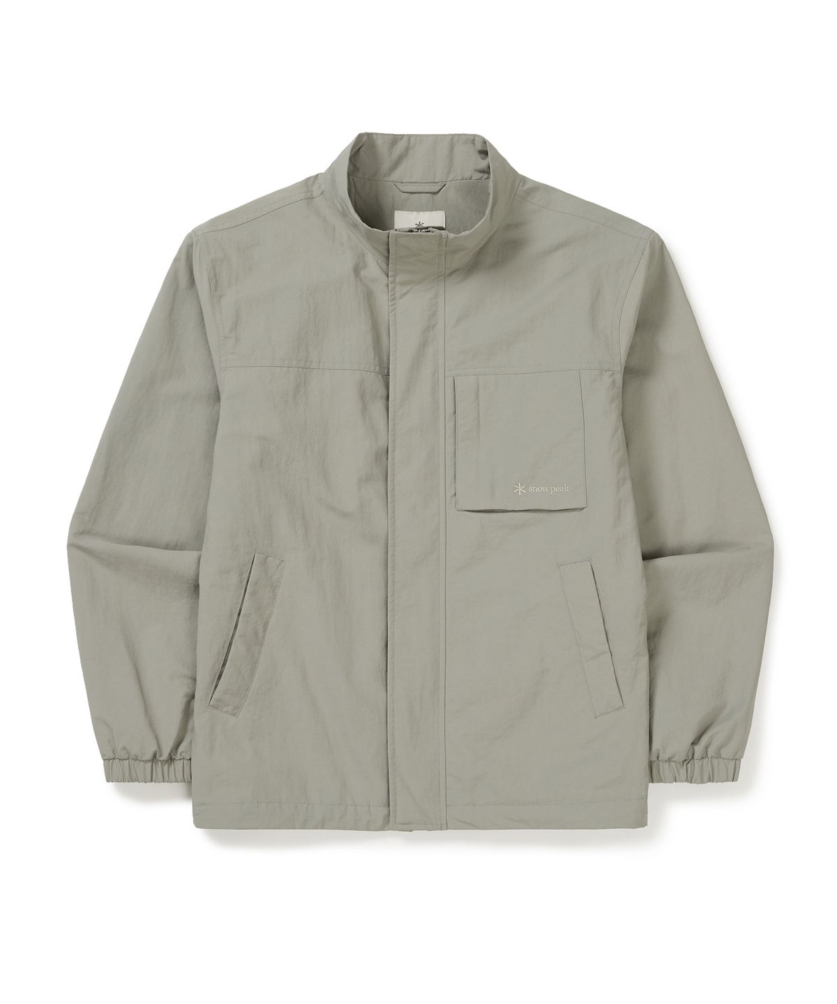 스노우피크 어패럴(SNOWPEAK APPAREL) 캠플 스탠드넥 바람막이 (S25SMCWB12) Fog Gray
