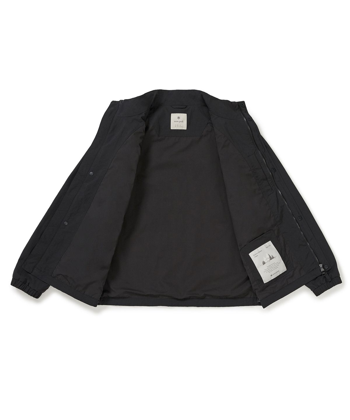 스노우피크 어패럴(SNOWPEAK APPAREL) 캠플 스탠드넥 바람막이 (S25SMCWB12) Dark Charcoal