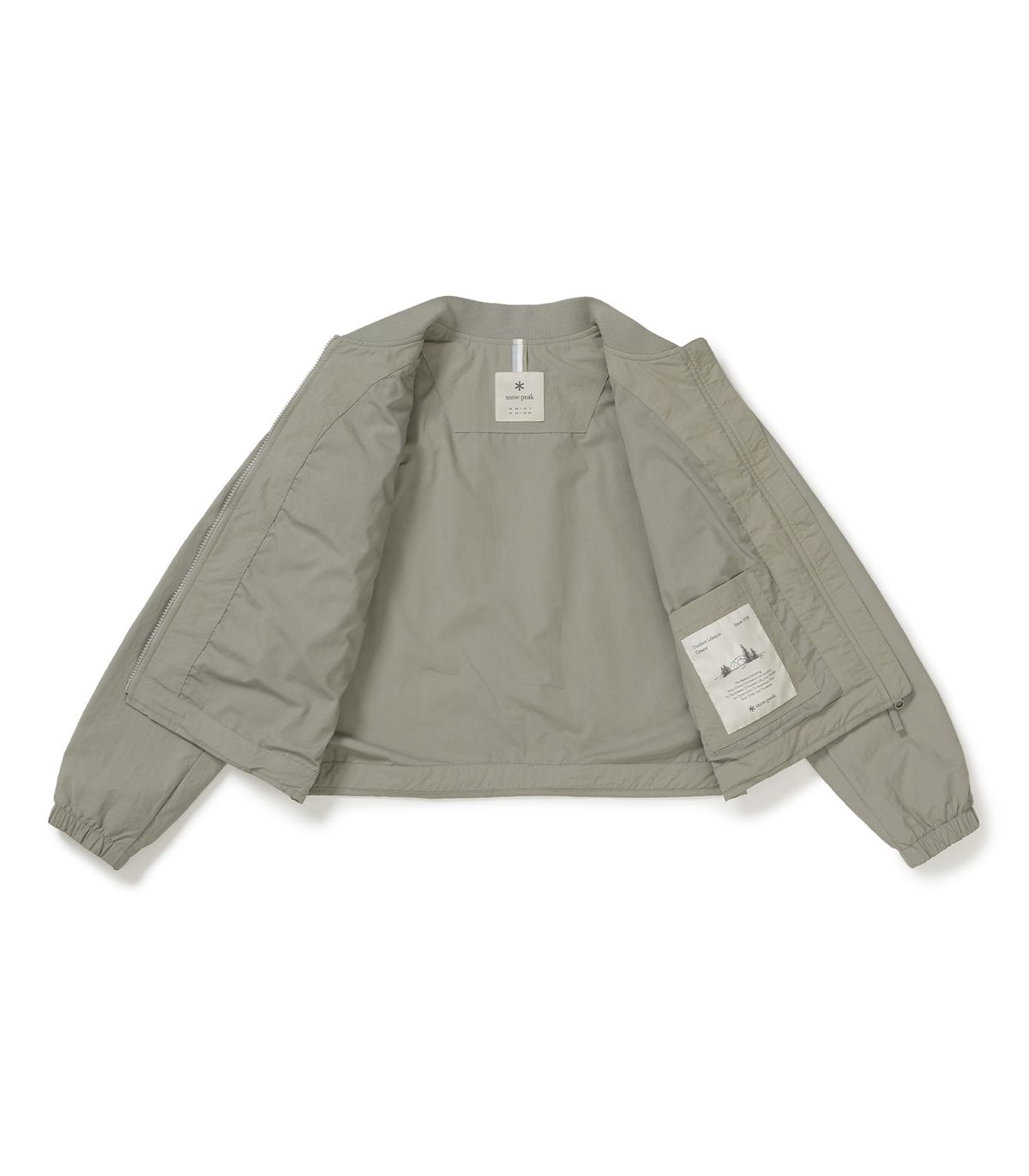 스노우피크 어패럴(SNOWPEAK APPAREL) 캠플 여성 봄버 자켓 (S25SWCWB13) Fog Gray
