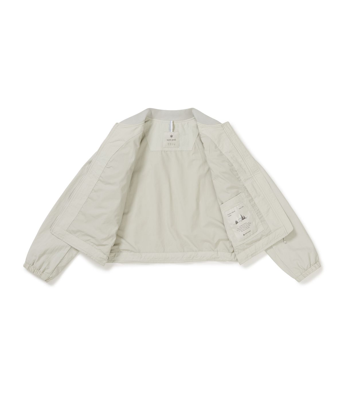 스노우피크 어패럴(SNOWPEAK APPAREL) 캠플 여성 봄버 자켓 (S25SWCWB13) Light Beige