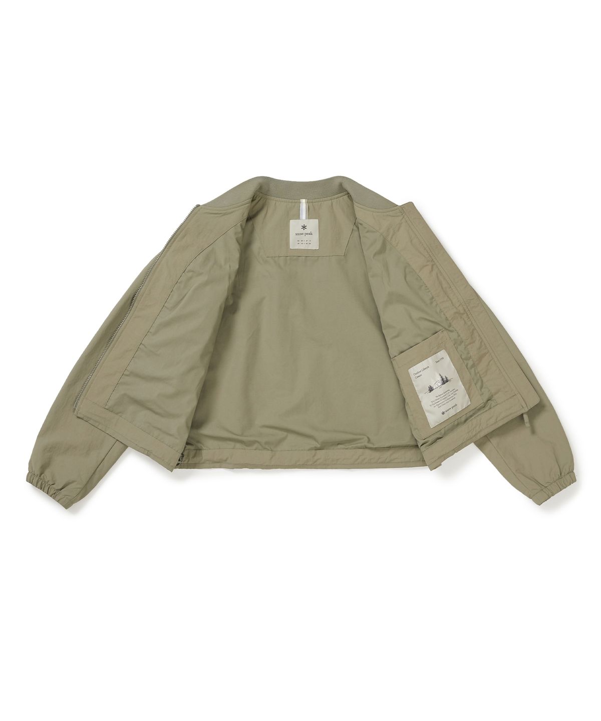 스노우피크 어패럴(SNOWPEAK APPAREL) 캠플 여성 봄버 자켓 (S25SWCWB13) Vintage Khaki