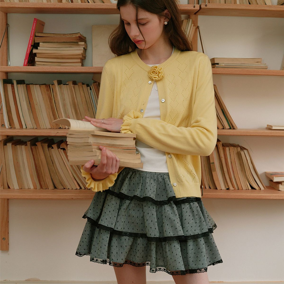 쎄무아듀(CEST MOIDEW) Cest_Polka dot lace cake skirt
