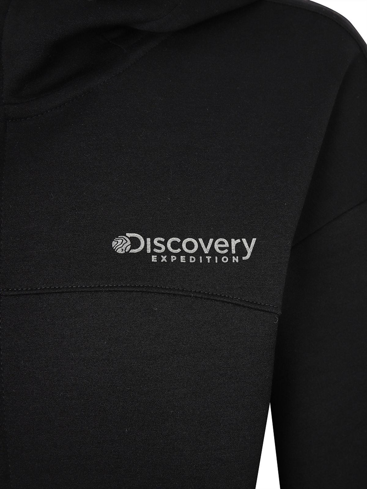 디스커버리 익스페디션(DISCOVERY EXPEDITION) 니트 에센셜 여성 트레이닝 크롭 자켓 (BLACK)