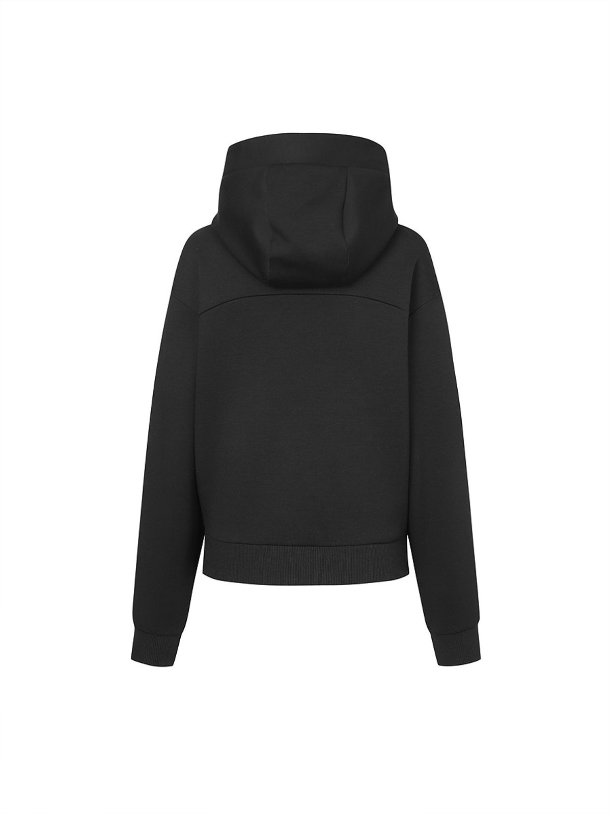 디스커버리 익스페디션(DISCOVERY EXPEDITION) 니트 에센셜 여성 트레이닝 크롭 자켓 (BLACK)