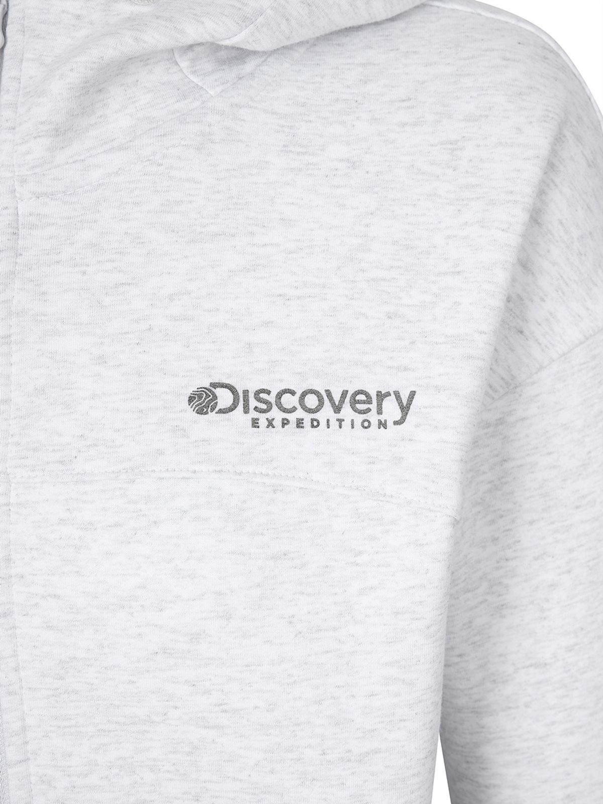 디스커버리 익스페디션(DISCOVERY EXPEDITION) 니트 에센셜 여성 트레이닝 크롭 자켓 (M/GREY)