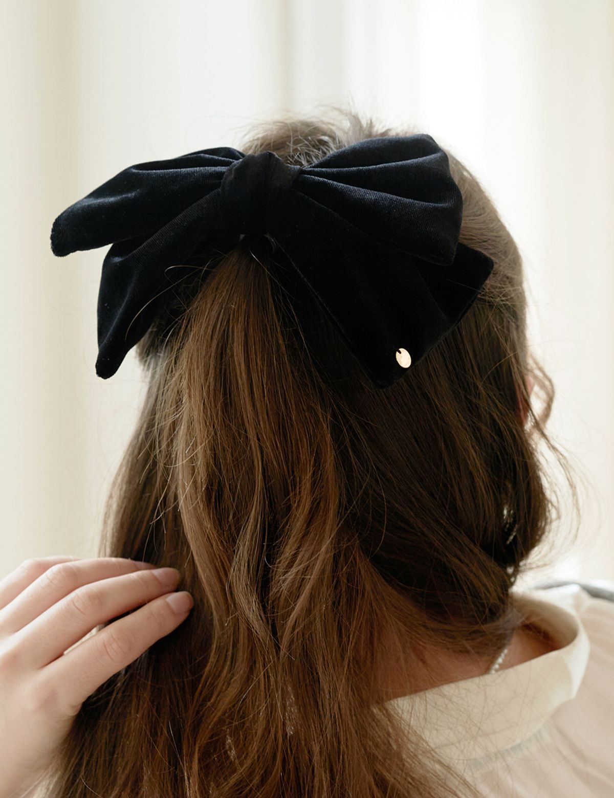 베스티(BESTY) 코지 제이드 리본 헤어핀 (Cozy Jade Ribbon Hairpin)