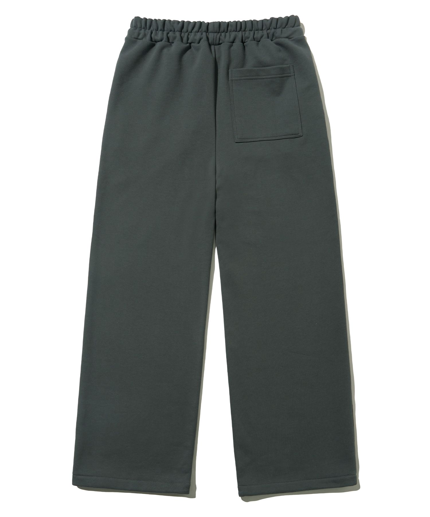 MUSINSA | BROWNBREATH BB TAG WIDE FIT SWEAT PANTS - DARK GREEN