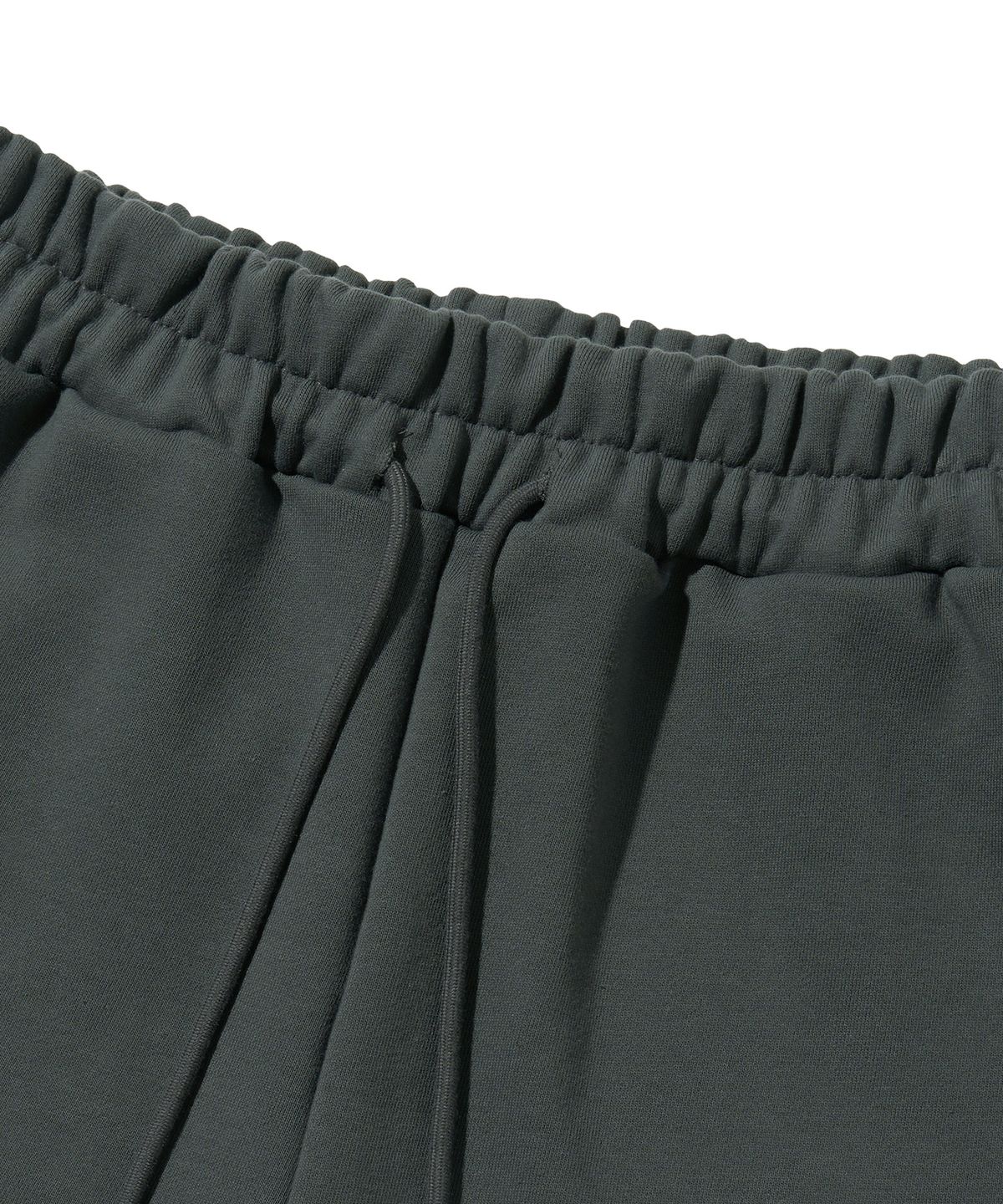 브라운브레스(BROWNBREATH) BB TAG WIDE FIT SWEAT PANTS - DARK GREEN