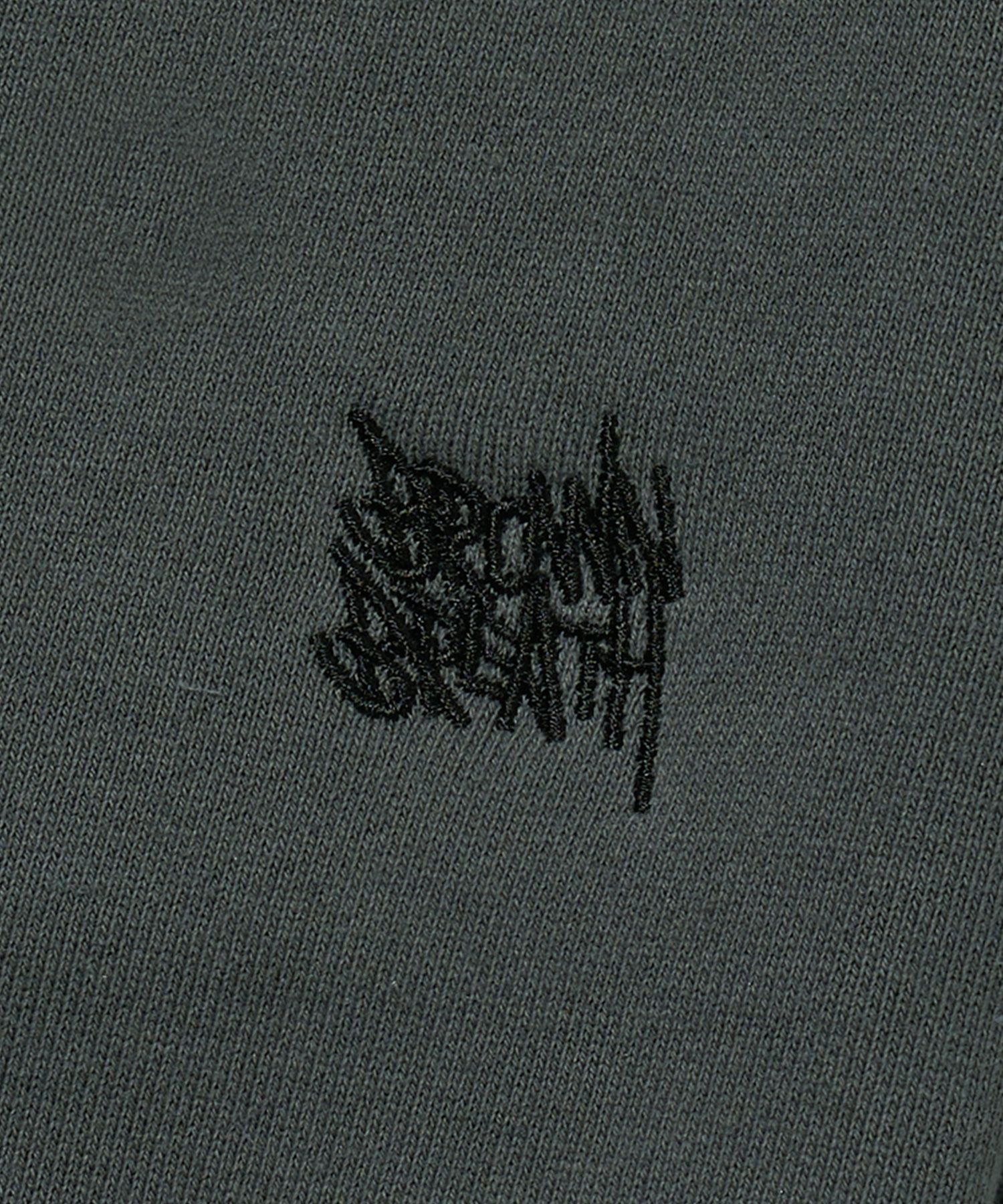 MUSINSA | BROWNBREATH BB TAG WIDE FIT SWEAT PANTS - DARK GREEN