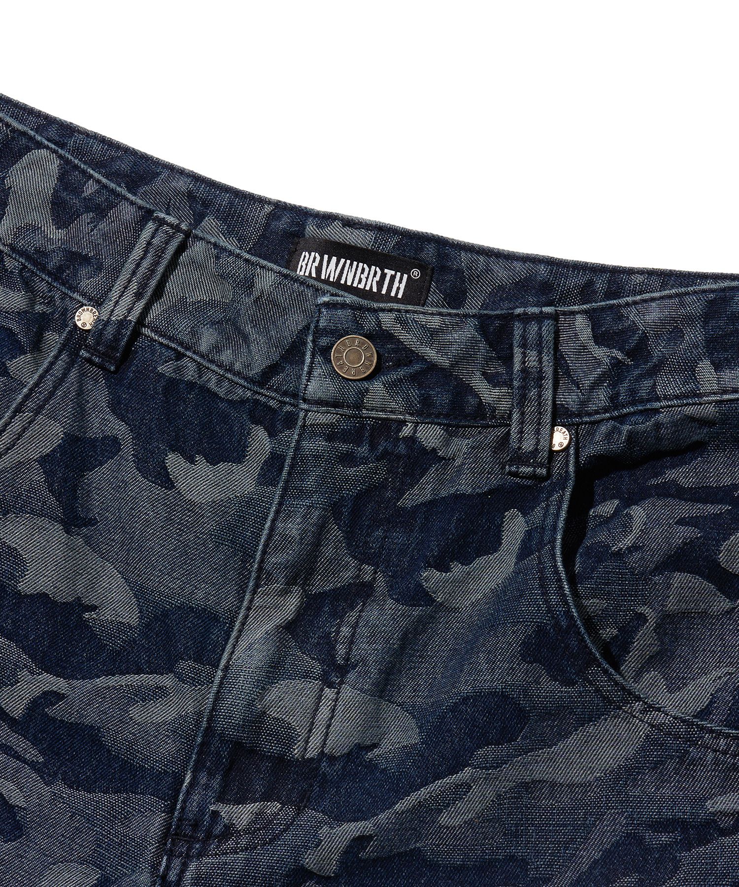 ★BROWNBREATH★ CAMO BIG POCKET DENIM PANTS BURGUNDY CAMO BIG POCKET DENIM PANTS - BURGUNDY - Brownbreath Online