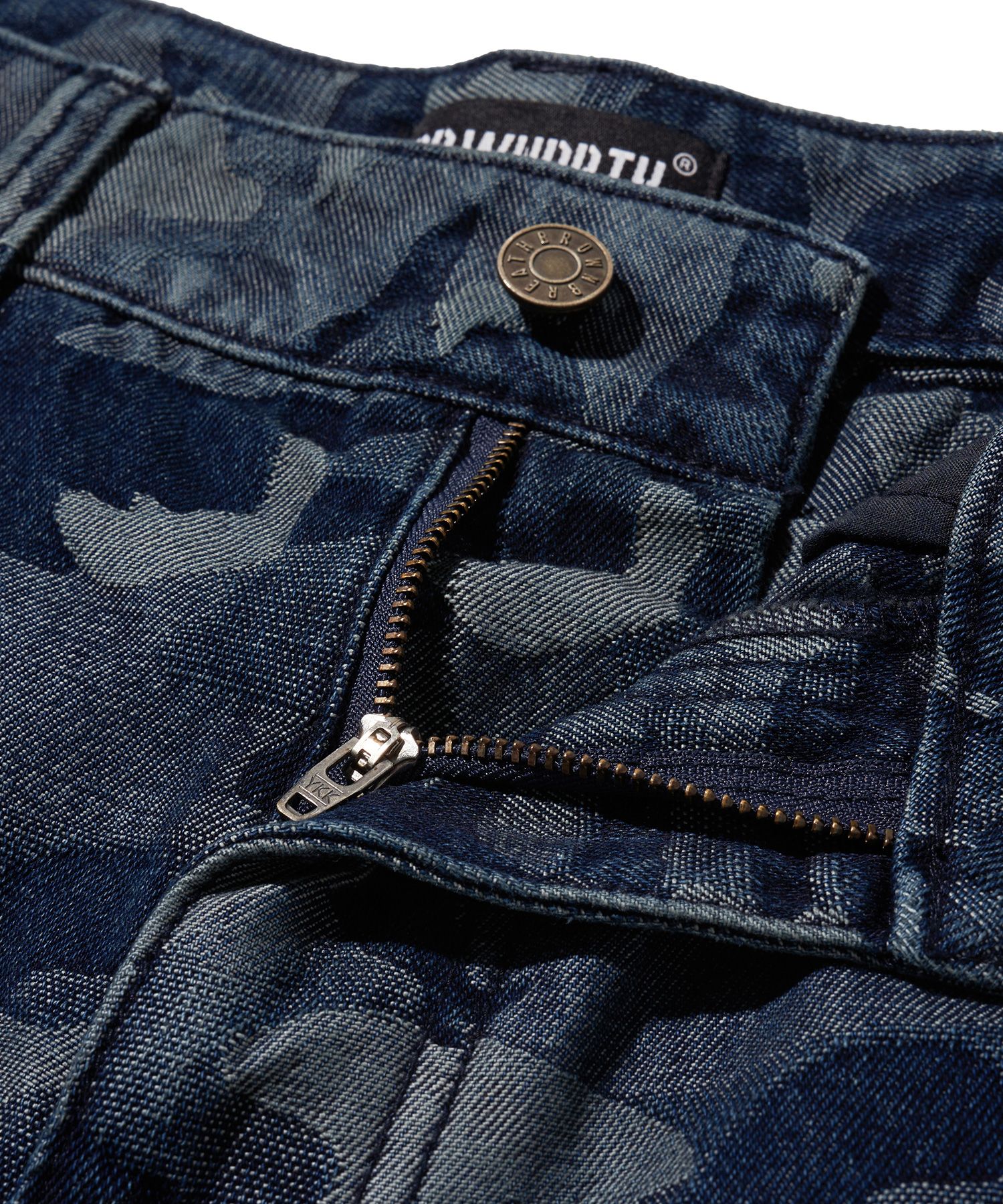 MUSINSA | BROWNBREATH CAMO BIG POCKET DENIM PANTS - INDIGO