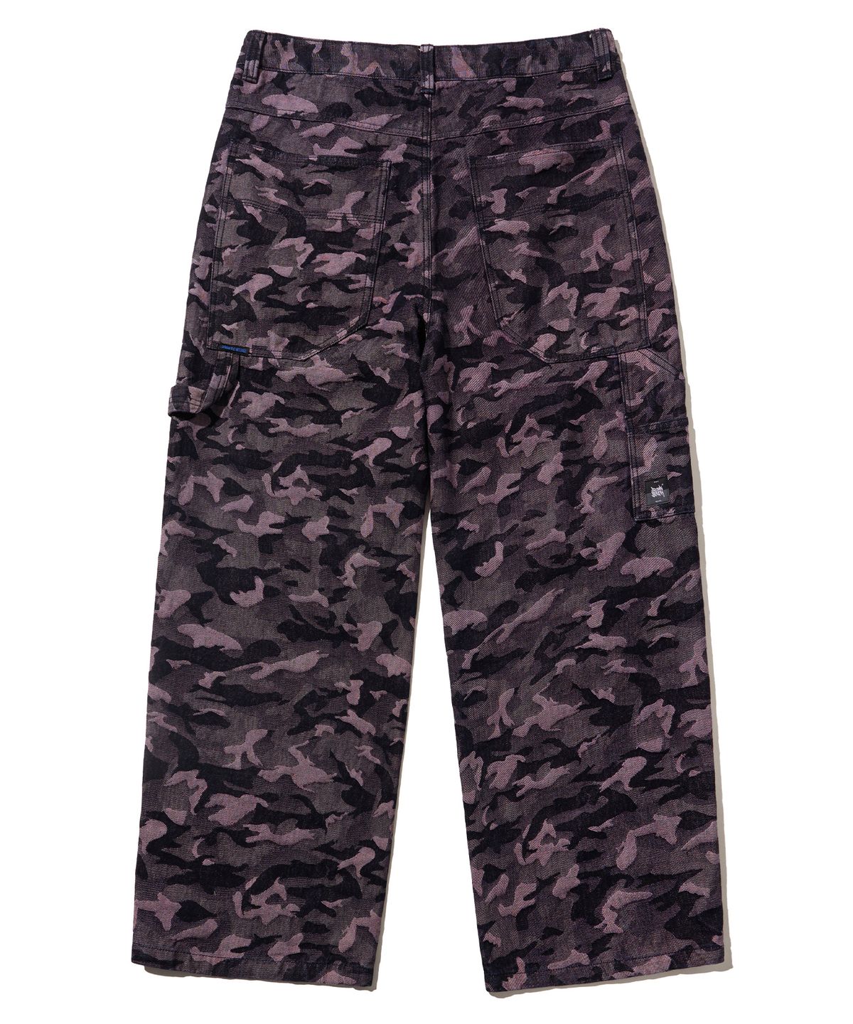 브라운브레스(BROWNBREATH) CAMO BIG POCKET DENIM PANTS - BURGUNDY