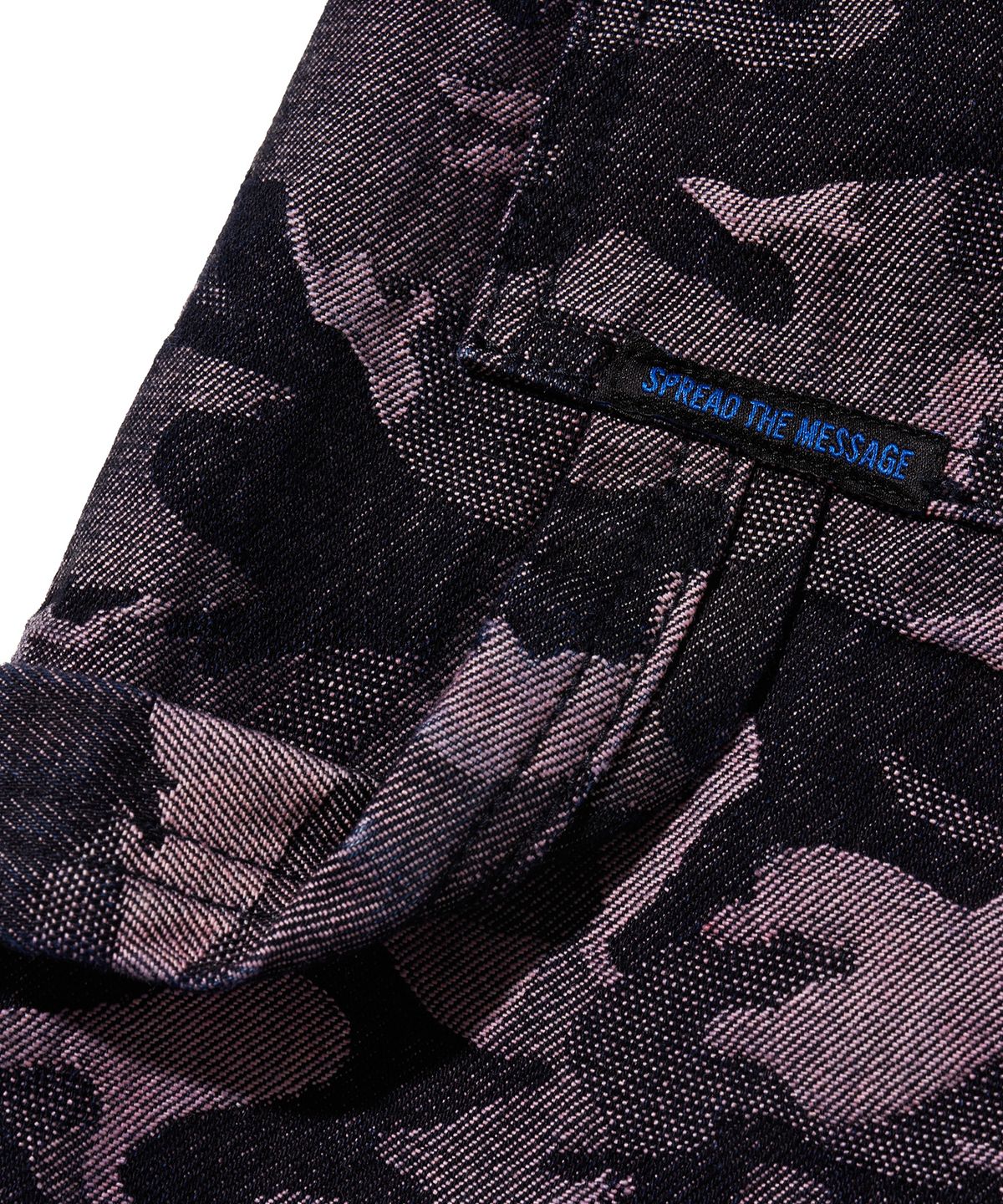 브라운브레스(BROWNBREATH) CAMO BIG POCKET DENIM PANTS - BURGUNDY