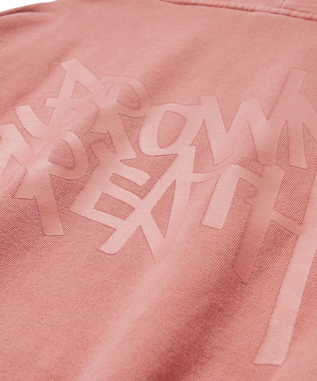 브라운브레스(BROWNBREATH) PIGMENT TAG HOODIE - INDY PINK