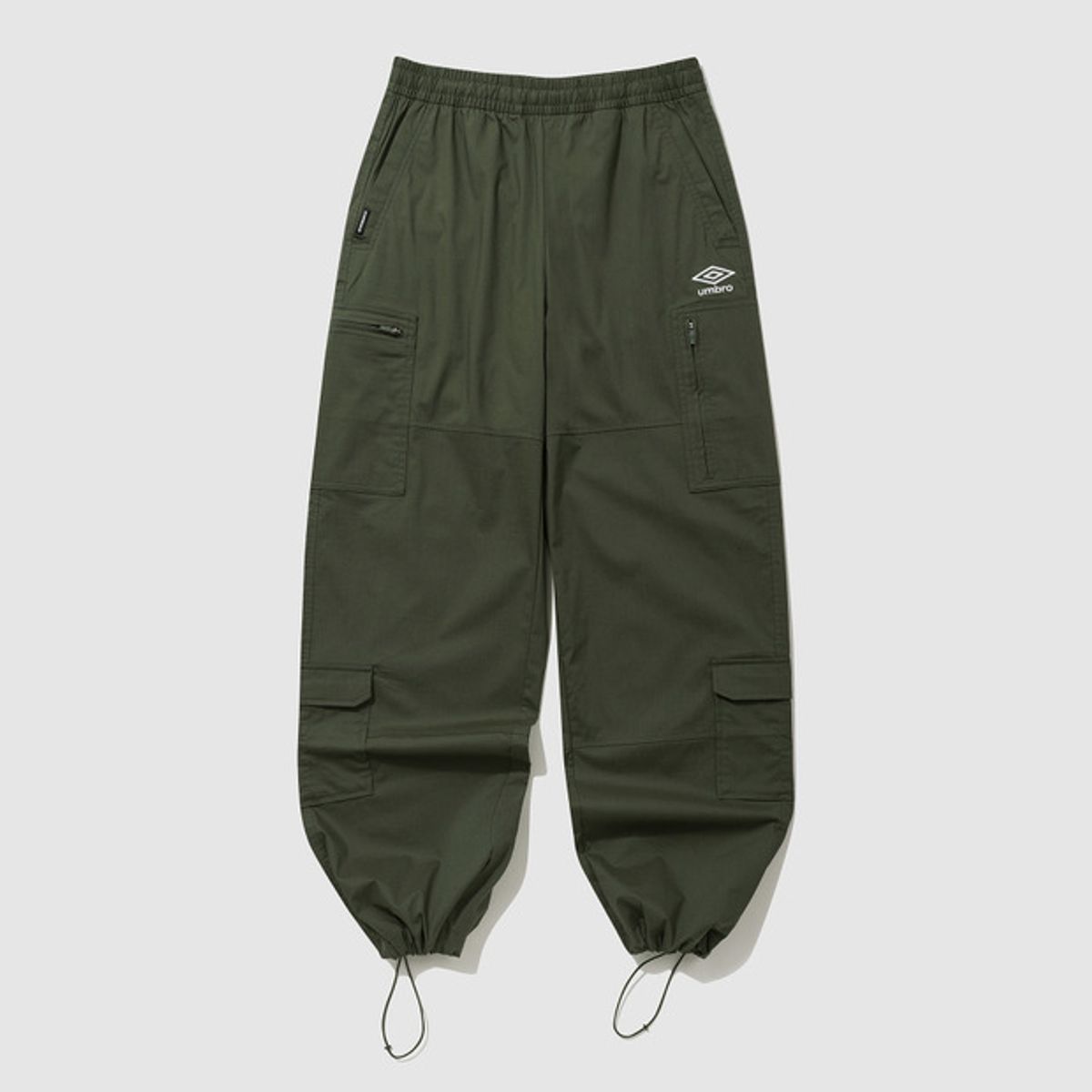 엄브로(UMBRO) 캐주얼 스판 카고 스트레이트 팬츠 카키(UQ123CPT25)