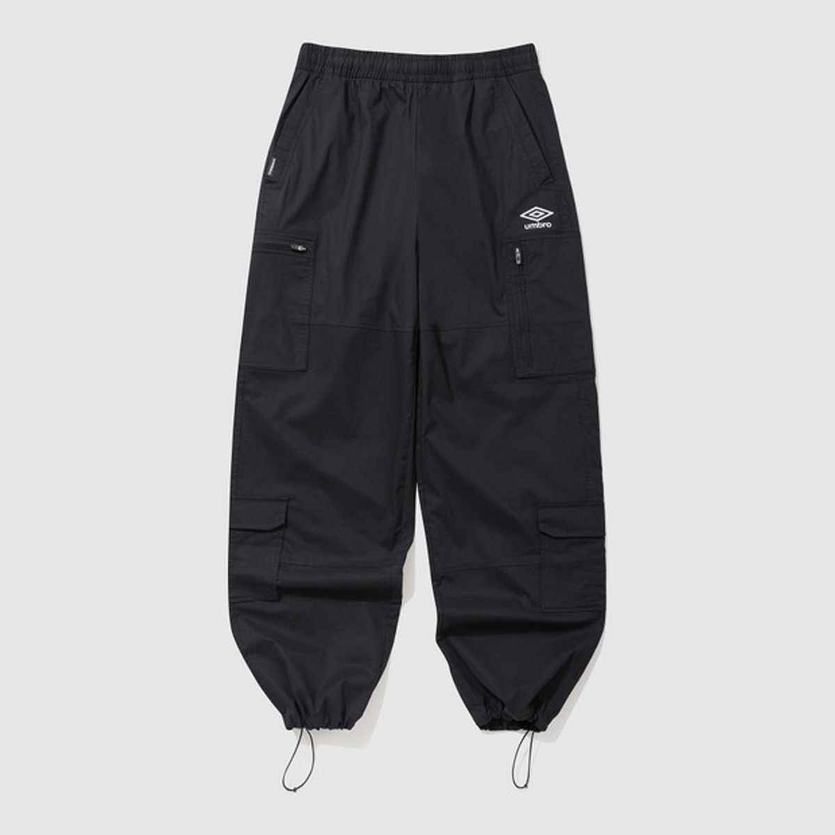 엄브로(UMBRO) 캐주얼 스판 카고 스트레이트 팬츠 블랙(UQ123CPT25)