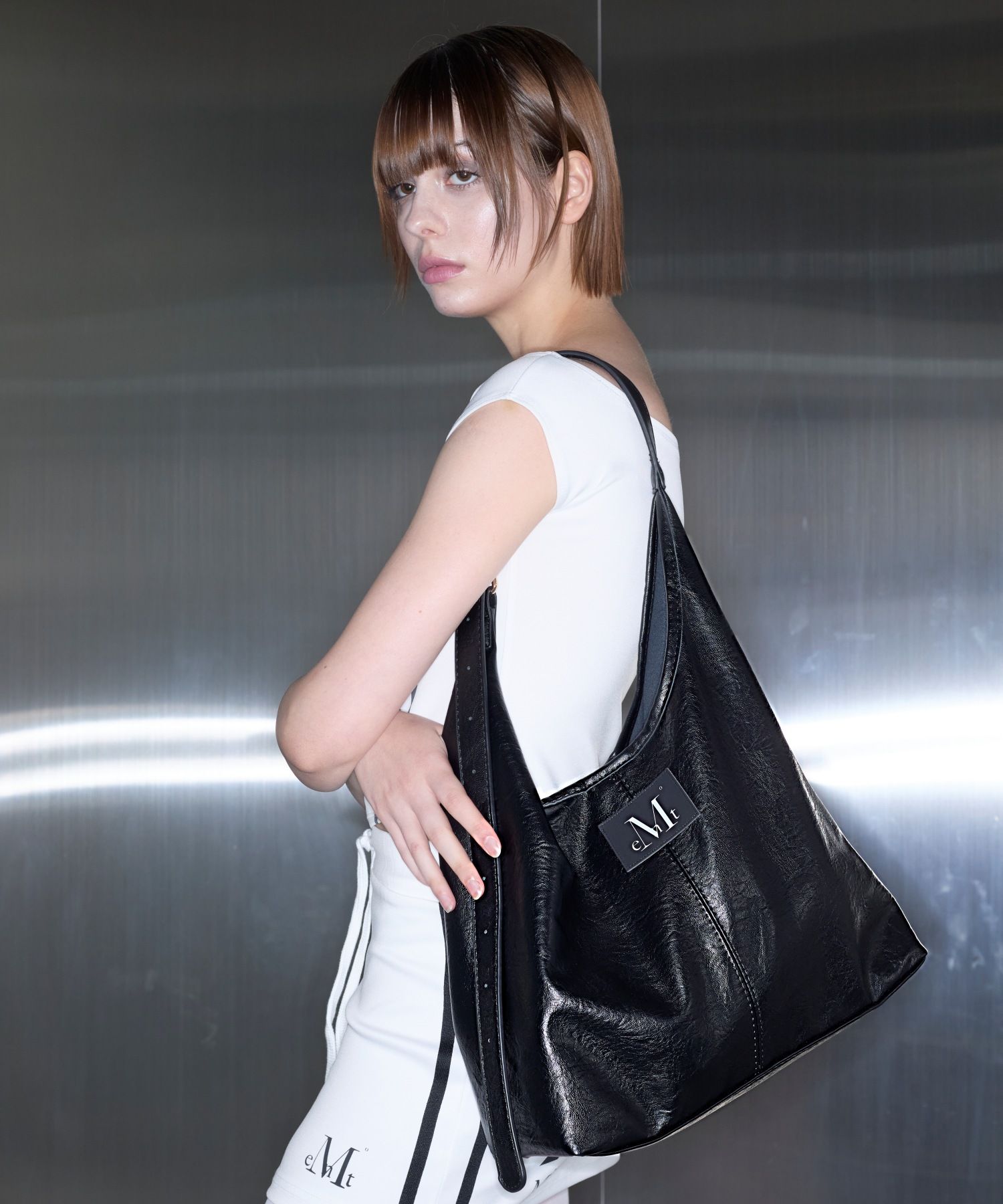 ☆MUCENT☆ Crocker Signature Leather Shoulder Bag Unisex MUSINSA | MUCENT Crocker Signature Leather Shoulder Bag (Unisex)