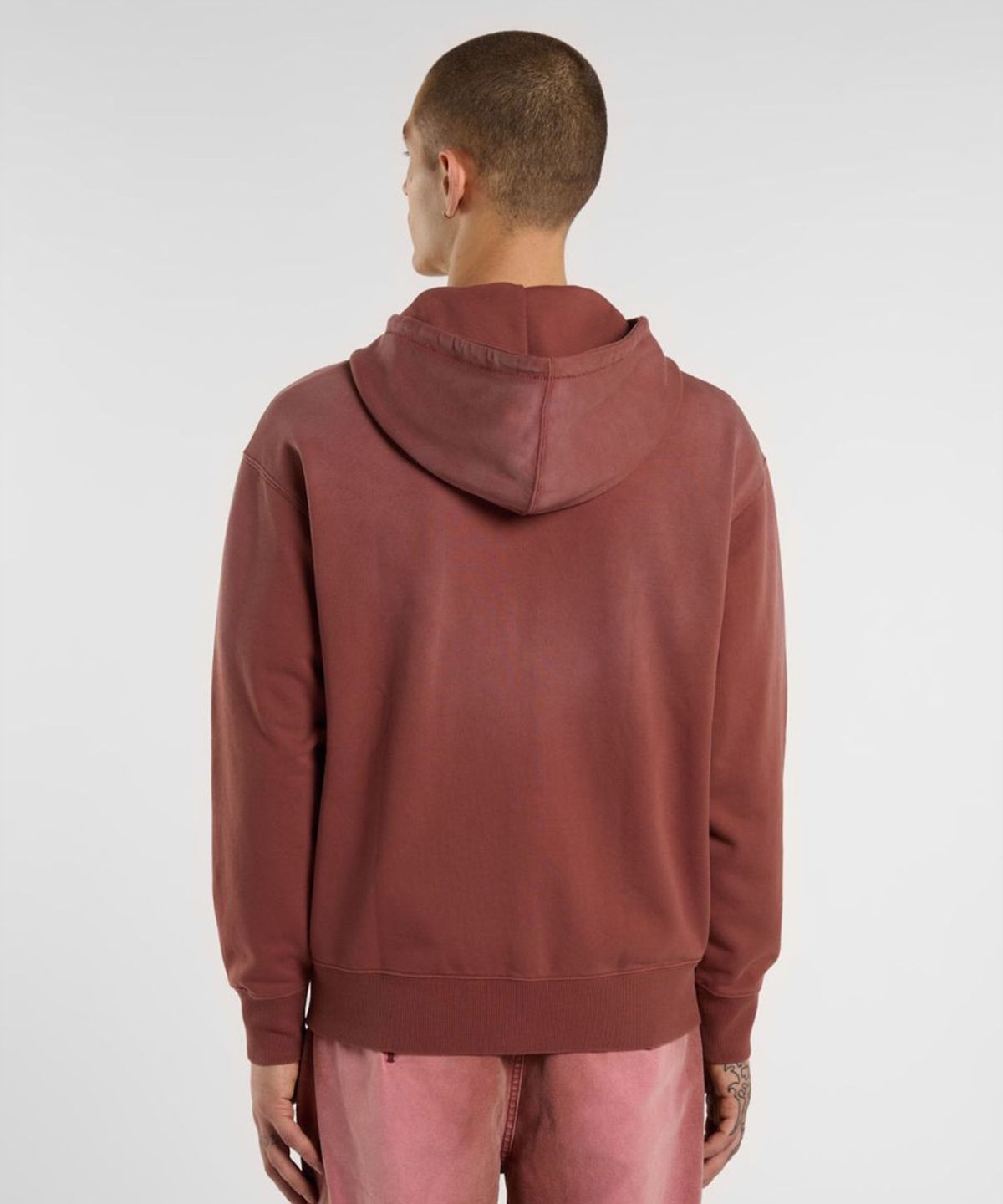 디키즈(DICKIES) 워시드 스네이크 후드 집업 Mahogany