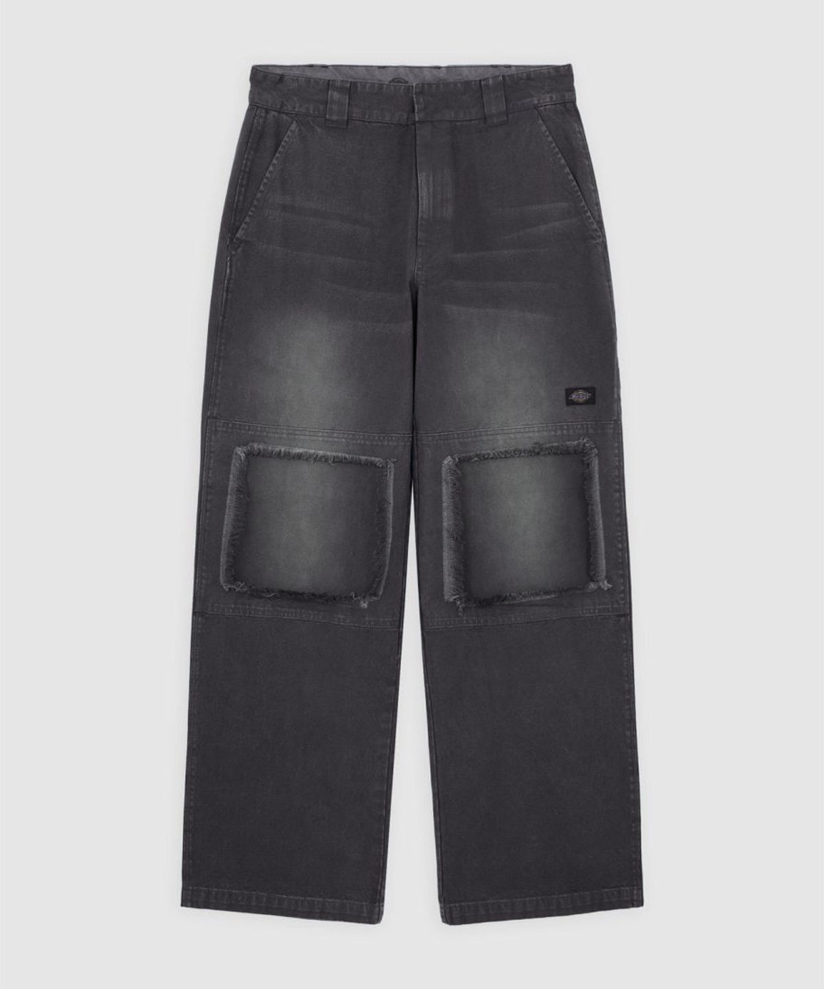 디키즈(DICKIES) 워시드 스네이크 더블니 팬츠 Black