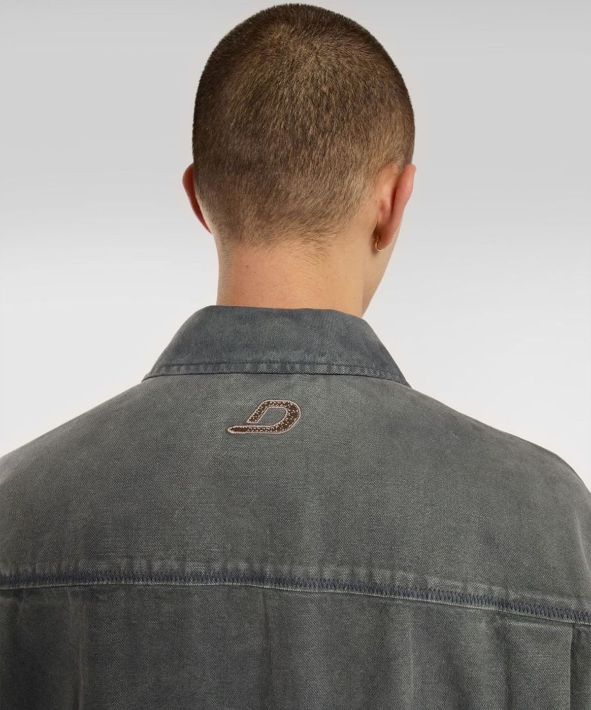 디키즈(DICKIES) 워시드 스네이크 아이젠하워 재킷 Black