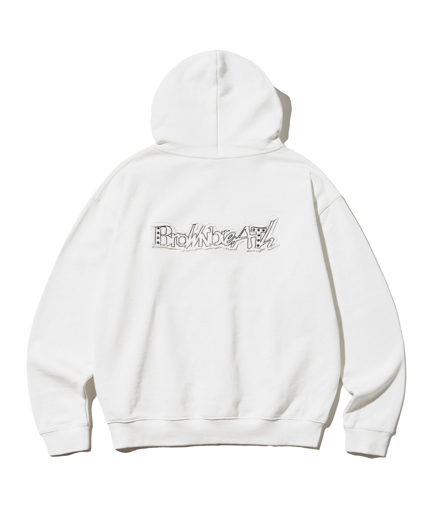 ★BROWNBREATH★ MERGE BB STUD HOOD ZIP UP IVORY MUSINSA | BROWNBREATH MERGE BB STUD HOOD ZIP UP - IVORY